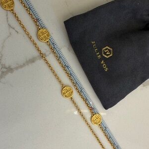 Julie Vos Gold Medallion Chain necklace